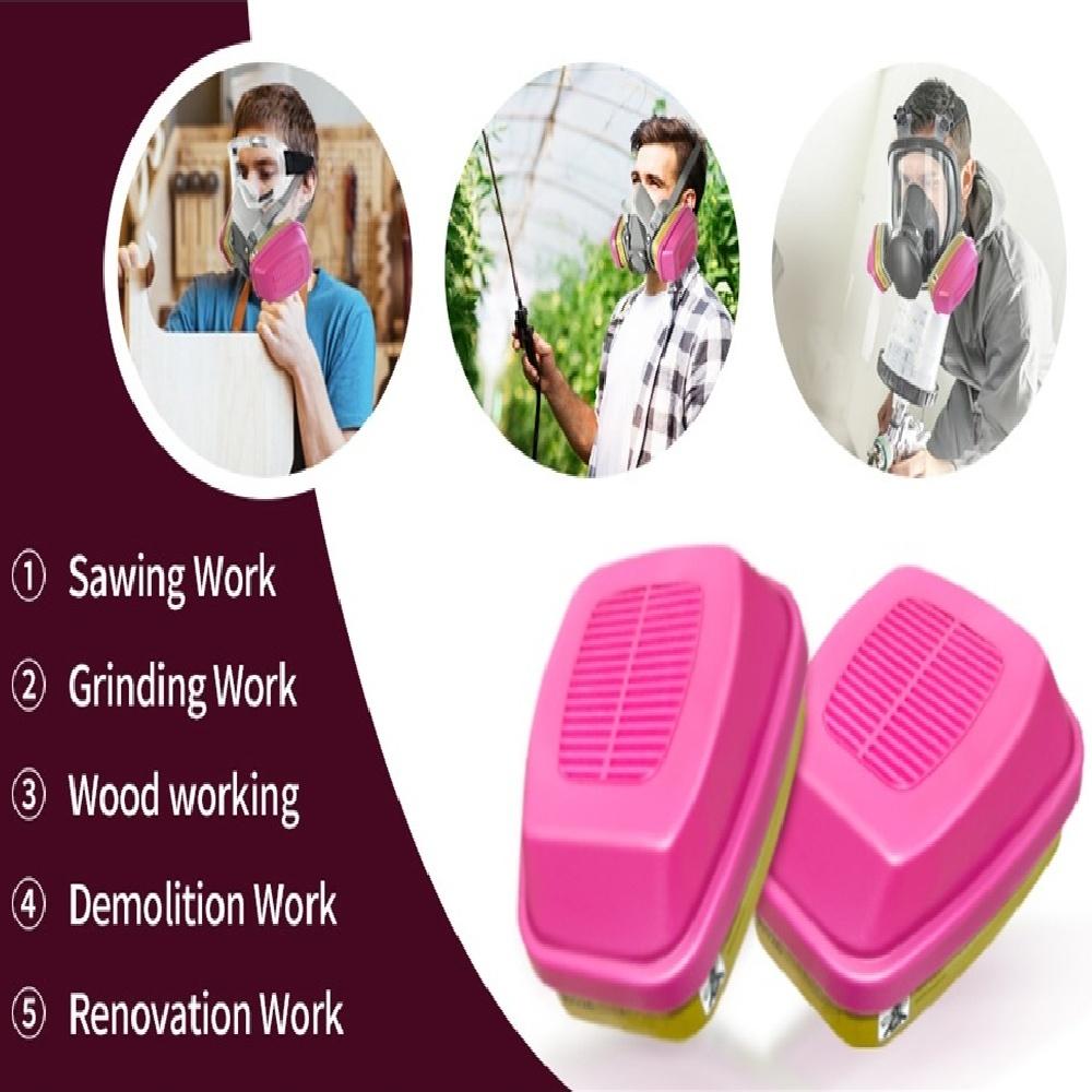 60926 Filter Cartridges for Respirator, Chemical Paint Organic Vapor Cartridges Filters Compatible with 6200, 6800, 7502, 7503 Respirator