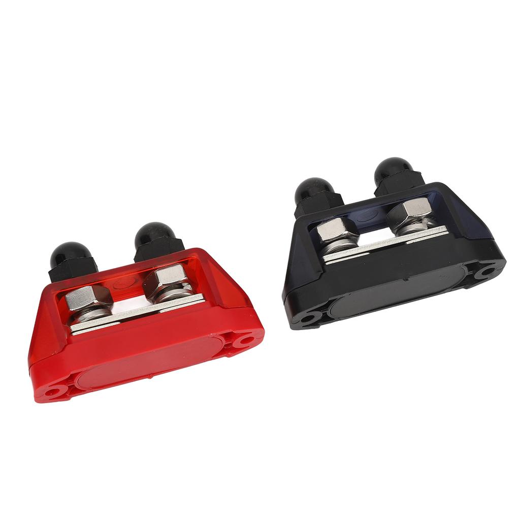 2Pcs Busbar Connector Terminal Power Distribution Block 48V M10 Marine RV Car Circuit Modification