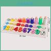 Wooden Number Shape Threeinone Counting Board Early Education Toy For Children