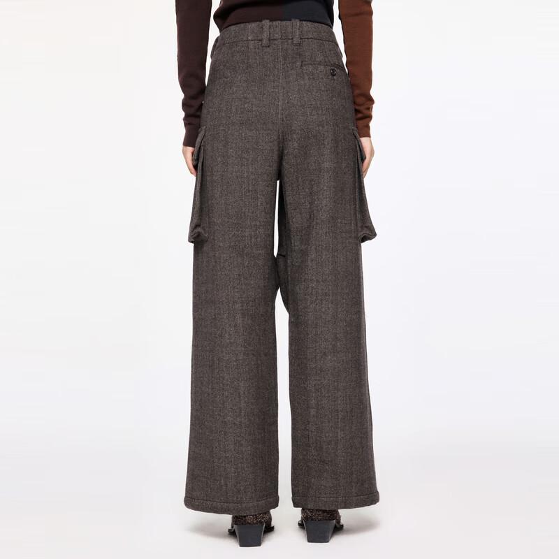 JNBY Women's Loose Casual 100% Wool Pants