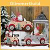 Adorable Santa Claus Car Figurine With Miniature Tree Perfect For Holiday Gifts