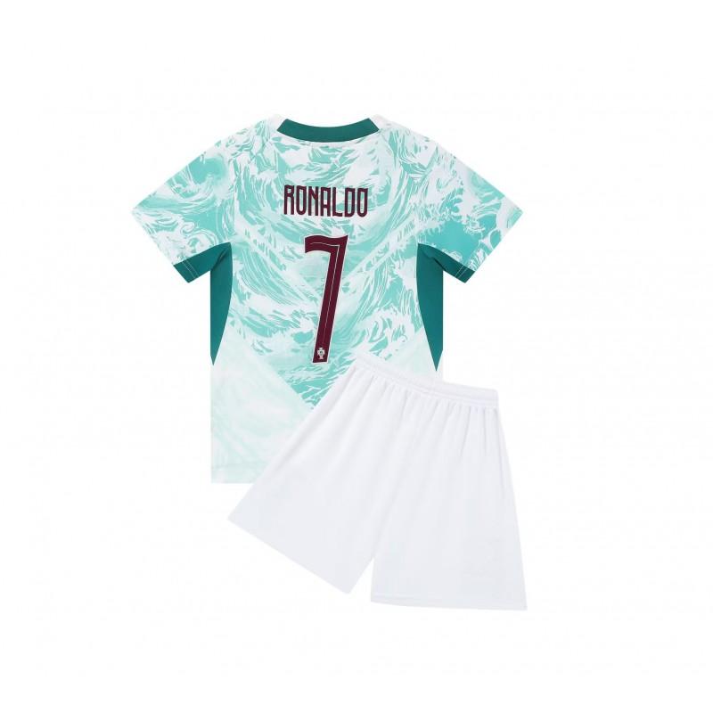 Kids Soccer Jersey Portugal 7 Ronaldo Argentina 10 Messi Youth Football Shirt Sportswear Short Sleeve