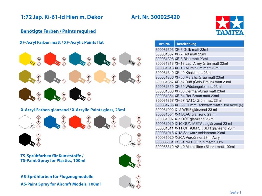 Tamiya Ölçek Özel Proje Ürün Kawasaki Tip 3 Fighter Hien Tip 1 Ding Gümüş Kaplama Özellikler Kamuflaj Çıkartması Dahil Plastik Model