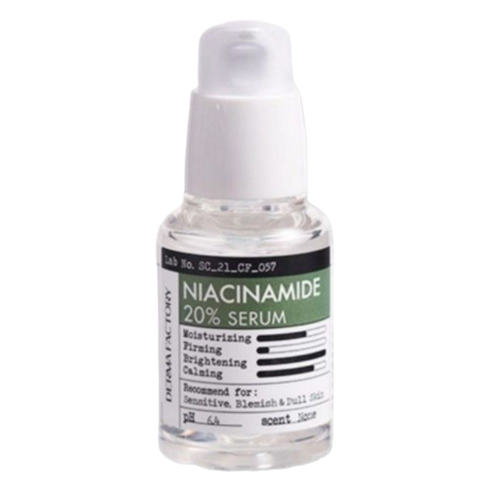 Derma Factory Niacinamide Brightening Serum Vitamin B3 Pore Refining Vegan 30ml