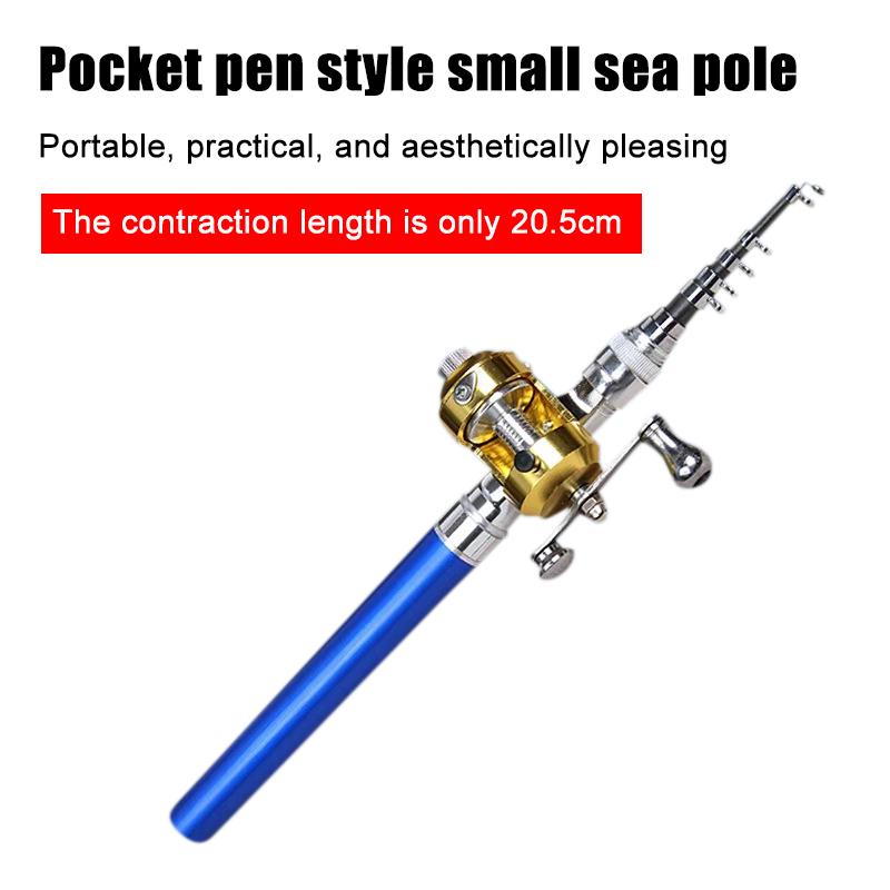 Ultra Short Pocket Rods Steelhead Fishing Rods Small Micro Mini Fishing Rods 1M 1.4M 1.6 Drum Reel Ice Fishing