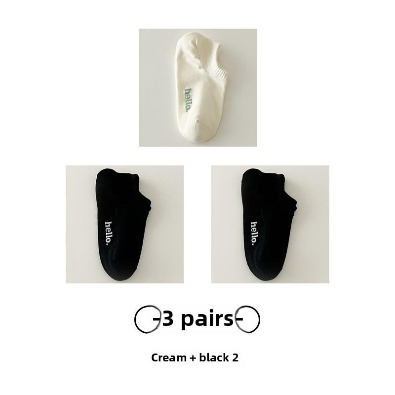 3 Paar Damen Sommer Dünne Atmungsaktive Schweißabsorbierende Alles Passend Unsichtbare Socken