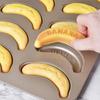 10 loch Banana Form Backen Kuchen Form High Carbon Stahl DIY Handgemachte Home Küche Werkzeuge