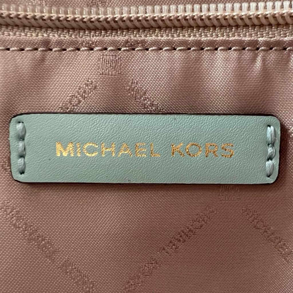 Michael Kors Satchel Shoulder Bag Handbag Cowhide Light Green Women 35S0GYZS3L Used