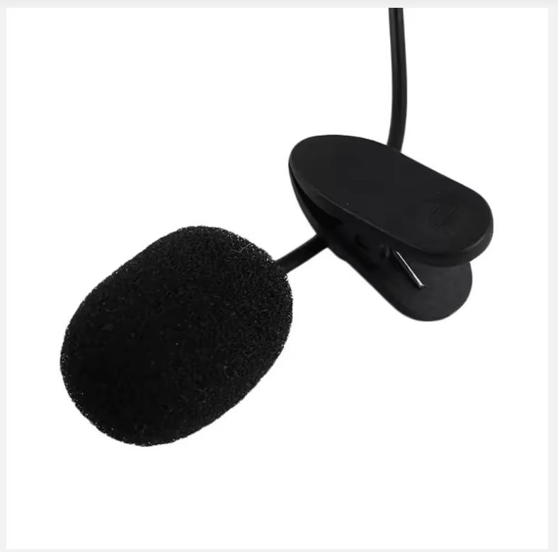 3.5mm Mini Lavalier Microphone Metal Clip Lapel Mic for Mobile Phone PC Laptop Wired Mikrofo/Microfon for Speaking Vocal Audio