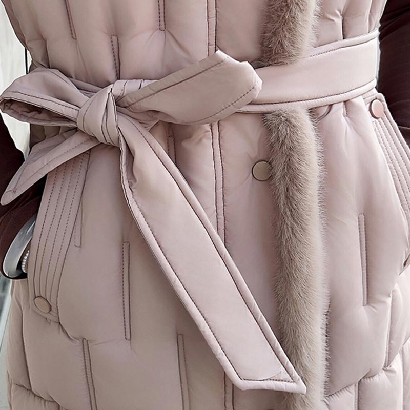 Fashion Winter Long Vest Woman Coats Elegant Thick Warm Sleeveless Parka Women's Jackets
