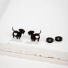 Fashion Ear Jewelry Pet Dog Ear Stud Dachshund Ear Pins Alloy Material for Daily