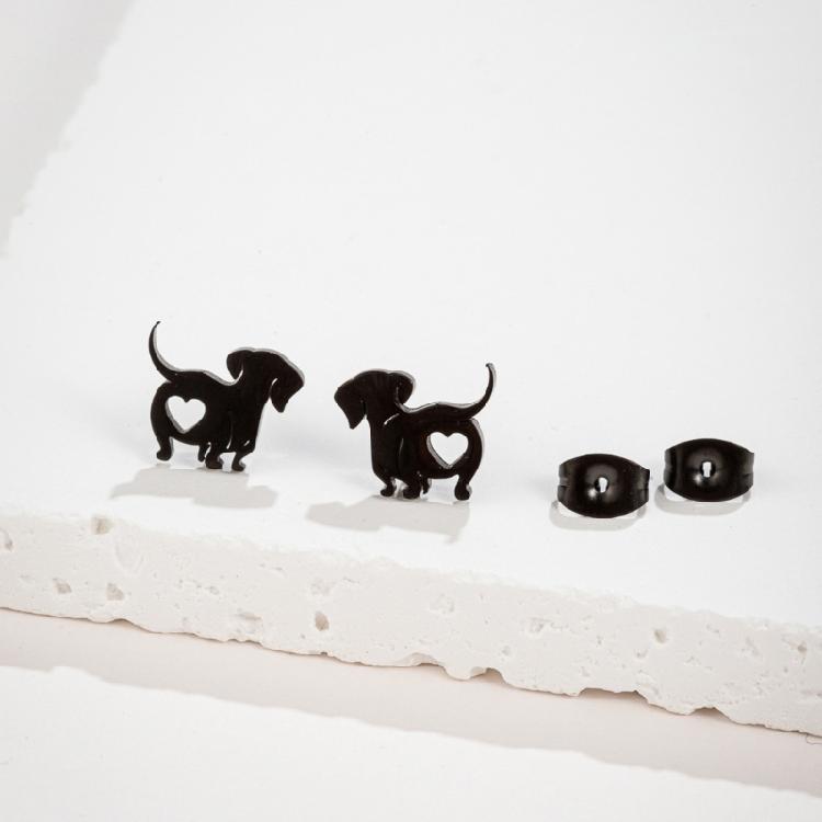 Fashion Ear Jewelry Pet Dog Ear Stud Dachshund Ear Pins Alloy Material for Daily