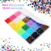 Resin AB Glittering Flat Back Rhinestones For Nail Art In 3mm 4mm 5mm 6mm Sizes With Jelly Color Option 10000pills/Box