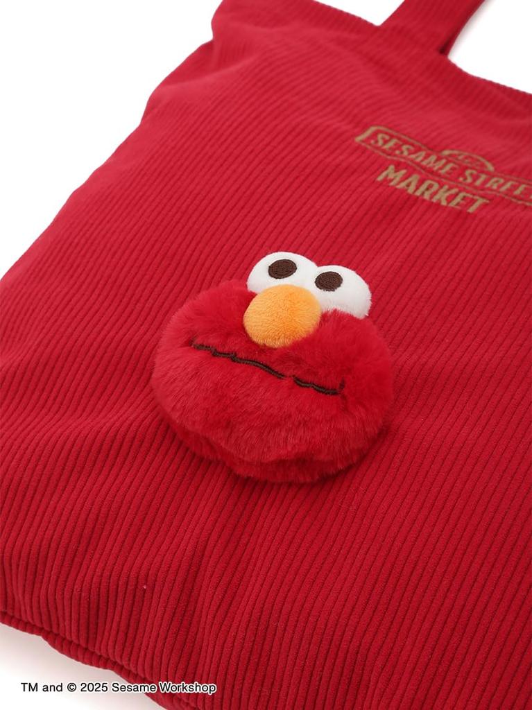Sesame Street Market COZY HOLIDAY Face Tote Bag SSMUGB256224 Women's Red Free Size