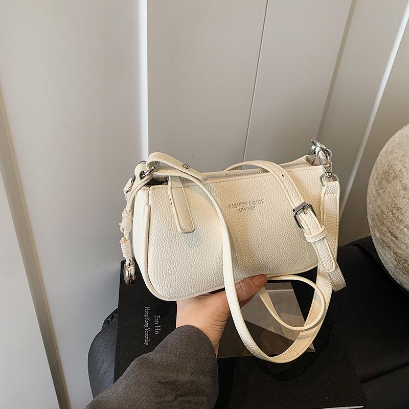 

Весенне-летняя высококлассная маленькая квадратная сумка, женская новая модная универсальная сумка через плечо, нишевая сумка-мессенджер белый