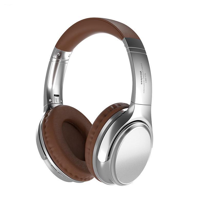 VJ901 Retro Bluetooth Wireless Noise-Canceling Headphones with Head-Mounted Design and Folding Card Plug-In Cable.