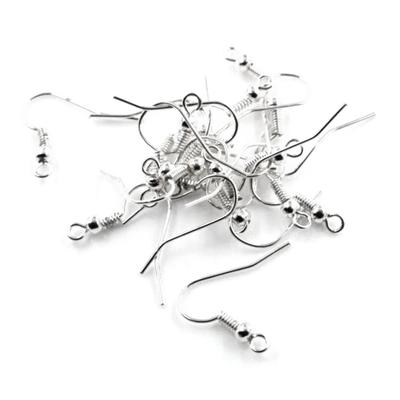 500 Stück Ohrhaken Metall DIY Ohrhaken DIY Schmuckzubehör für Ohrringherstellung Silber