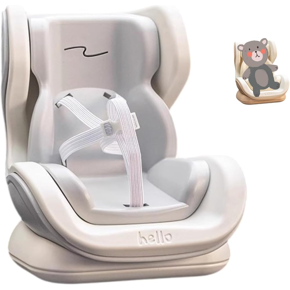 

Plush Toy Child Car Seat Clip Gray - Doll Safety Seat Holder - Desktop Decoration and Easy Installation
