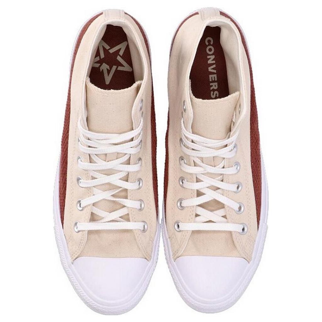 Converse Chuck Taylor Comfortable Versatile Durable High-Top Canvas Shoes Men Sneakers Beige A02782C