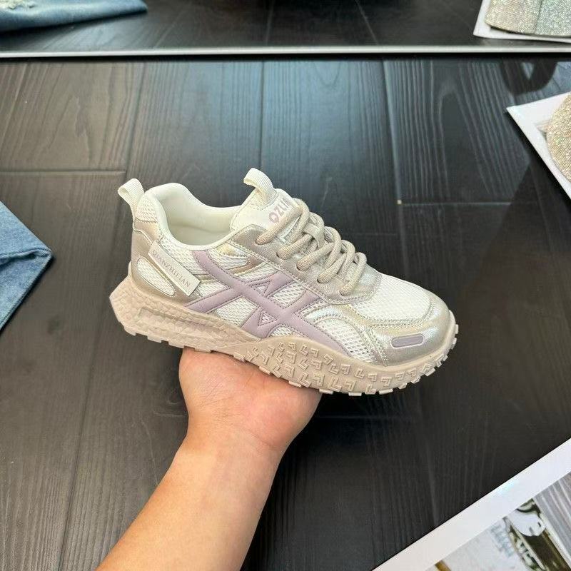 Leather Dexun shoes, new summer mesh shoes, breathable mesh shoes, Forrest Gump shoes