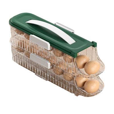 Récipient à œufs pour réfrigérateur Accès facile Gain de place Transparent Boîte de rangement pour œufs pour porte latérale de réfrigérateur