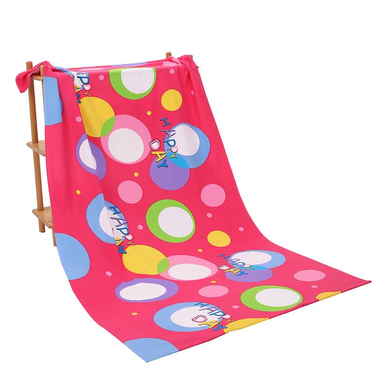 Large Quick-Drying Microfiber Beach Towel with Active Printing