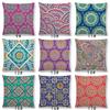 Neuheiten Boho Bunt Sonnenaufgang Regenbogen Diamantblumen Blüte Paisley Blumenmuster Mandalas Drucke Kissenbezug Kissen
