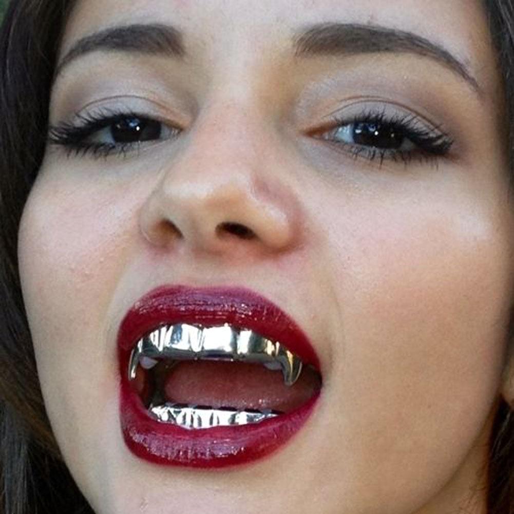 HIPHOP Personalized Gold-Plated Tooth Grillz Decoration for Halloween Party