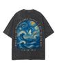 Hot Trendy Art Printed Tshirt Summer Short Sleeve Cotton Tshirt Vintage Y2k Washed Oversized Tees Men Women Clothing Casual Top