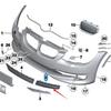 Front Bumper Fog Light Frame for BMW 3 Series E92 LCI (51117227947, 51117227948)