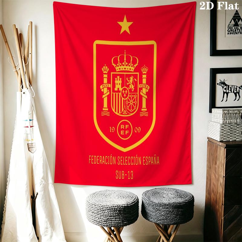 La Roja Wall Tapestry Aesthetic Wall Hanging Printed Fabric Blanket Decorative Tapestries for Bedroom Living Room Home Decor
