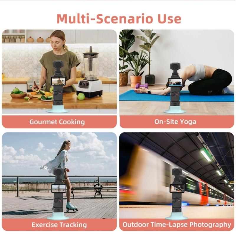 Adjustable Silicone Camera Holder Desktop Mount for Pocket 3 Cameras Stable For Vloggings Content Creation