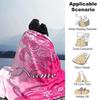 Floral Pink Home Blanket Customize Your Names Soft Comfortable Lightweight Allseason Multipurpose Blanket For Picnics Sofas Offices Beds Living Rooms