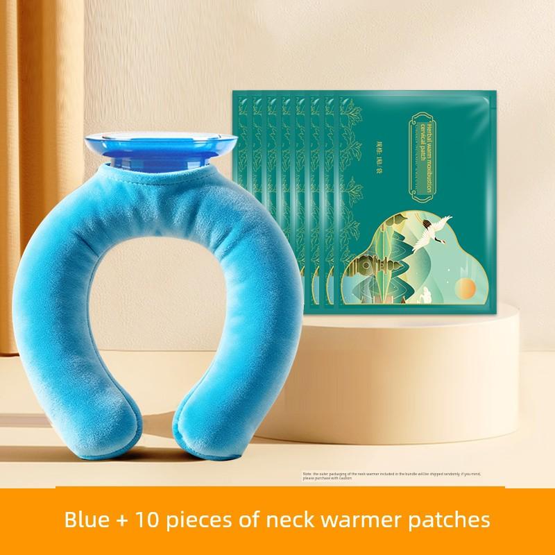 Cervical Hot Water Bag U-Shaped Pillow Hanging Neck Type Long Strip Hot Compress Water Bag Shoulder and Neck Warmer