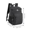 Oxford Cloth and PEVA Cooler Backpack Black Leak Proof Backpack Insulated Cooler Bag  For Travel