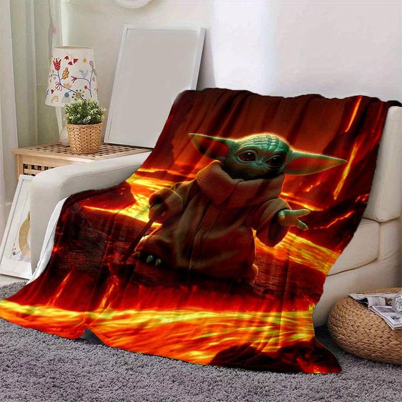 

1pc. Cute Yoda Blanket - Perfect for Home Decor, Office Use, Outdoor Activities, Gift Idea, Suitable for All Seasonsz0417272 130cmx150cm
