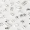 40PCS Hair Braiding Mixed Hair Rings Set Metal Cuff Clips Hair Braid Tubes Dreadlocks Beads  Decor