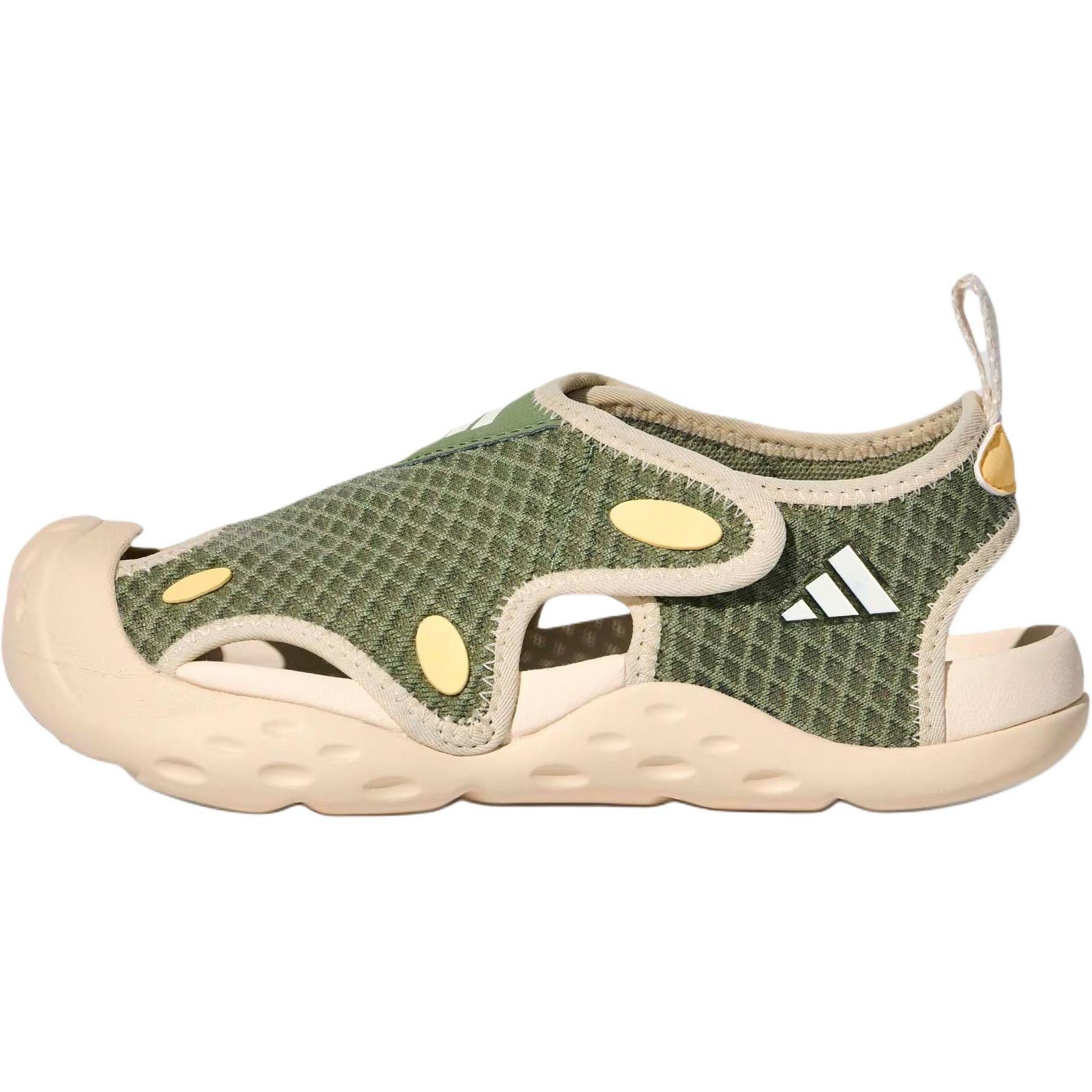 Adidas STARSTRIDE Slip Resistant, Abrasion Resistant, Quick Dry Low top Sandal Tent Green Kids  KI8908 28