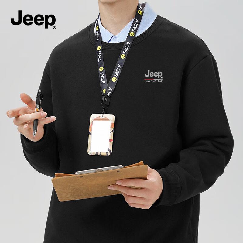 

JEEP Men s Casual Loose Fit Pullover Sweatshirt XL