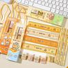 2Set Cute Cartoon Capybara Pencil Stationery Set Kawaii 5Pcs/Set Eraser Pencil Sharpener Children Student Stationery Supplies