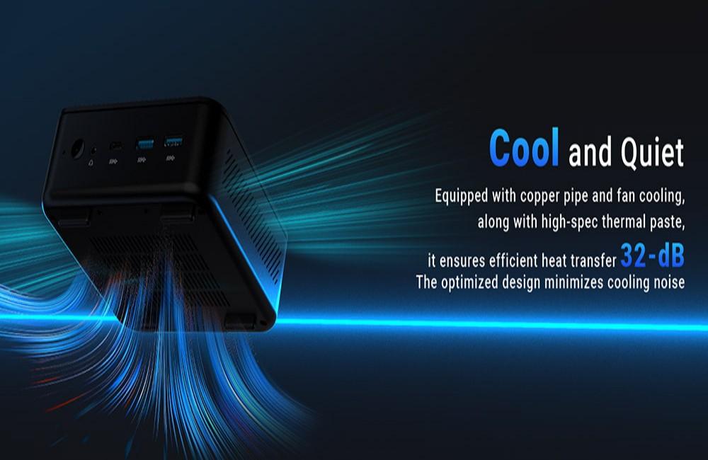 Refurbished:MINIX NGC NR660 Mini PC, AMD Ryzen 5 6600H Cores Max 4.5GHz, 16GB RAM 512GB SSD