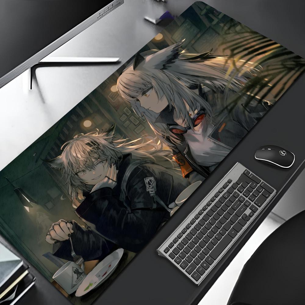 Коврик для мыши Arknights Видеоигра Край Большой Игровой Фиксирующий Компьютерный Игровой Большой Резиновый Художественный Коврик для Мыши Ноутбук Настольный Коврик 600x300x2mm