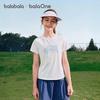 Balabala Girls' 2026 Summer Moisture-Wicking Quick-Dry Short Sleeve T-Shirt