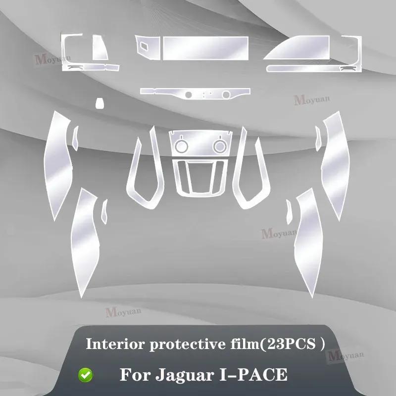For Jaguar I-PACE - Car Gearbox Panel Navigation Screen Automotive Interior TPU Protective Film Anti-Scratch Sticker