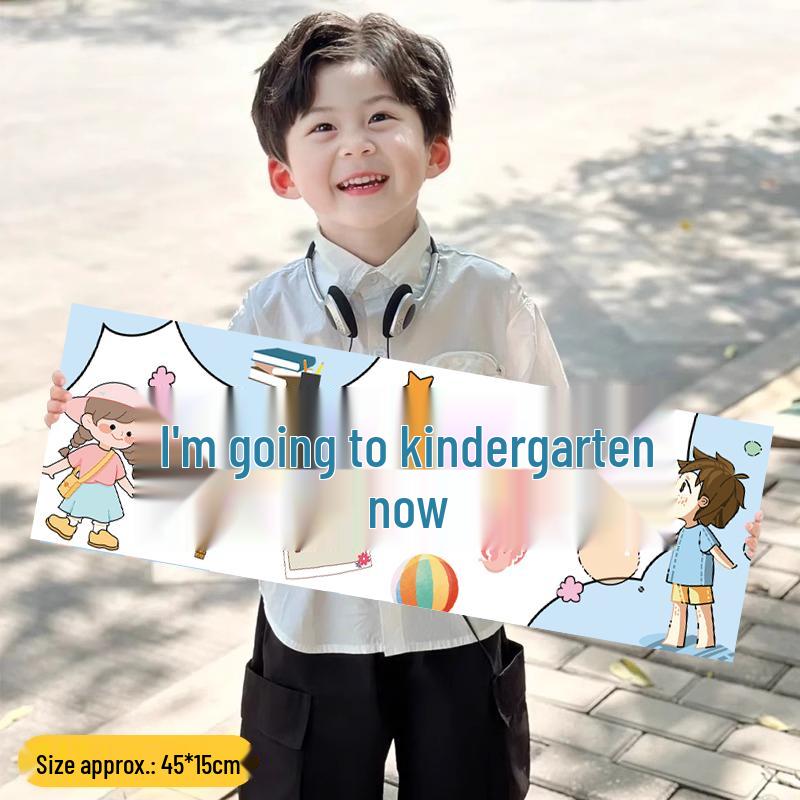 Kindergarten Back-to-School Photo Prop Banner for Activities and Decorations