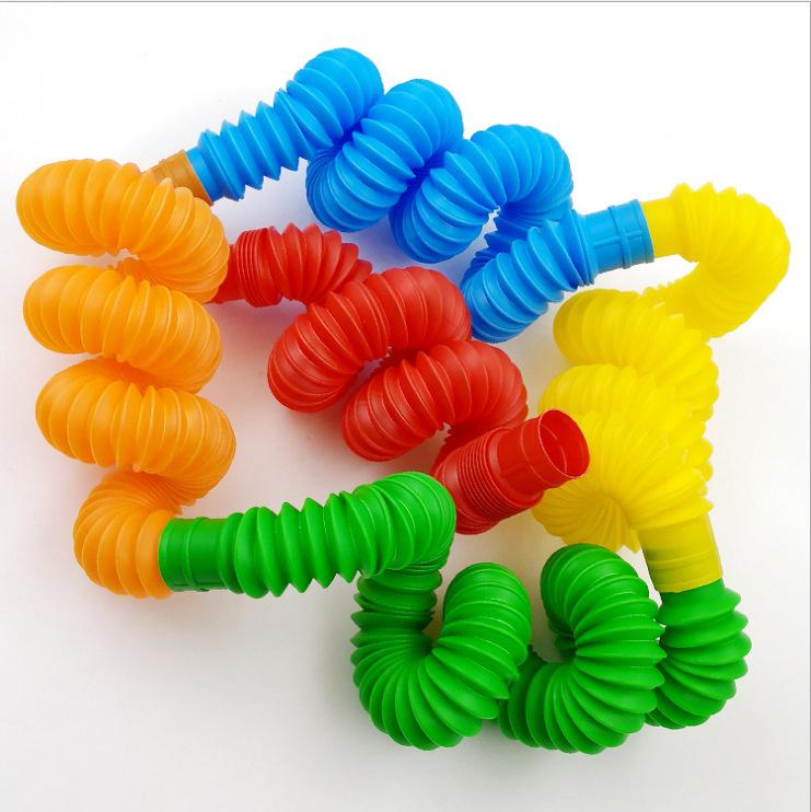 

Pop Tube Kids Sensory Decompression Telescopic Toy - DIY Stretchable & Colored Vent Tube 19mm Decompression Tube
