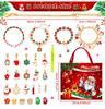 Christmas Bracelet DIY Crystal Beaded Alloy Jewelry Santa Blind Box Children's Holiday Gift