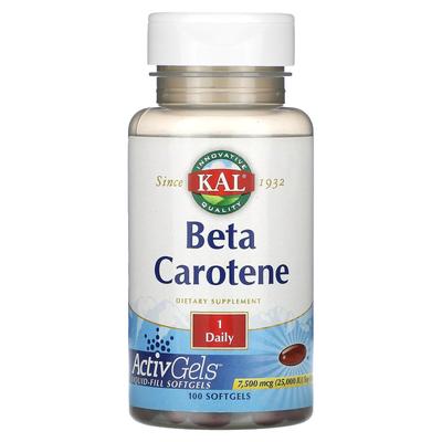 Beta-Carotene, 7,500Mcg (25,000Iu), 100 Softgels