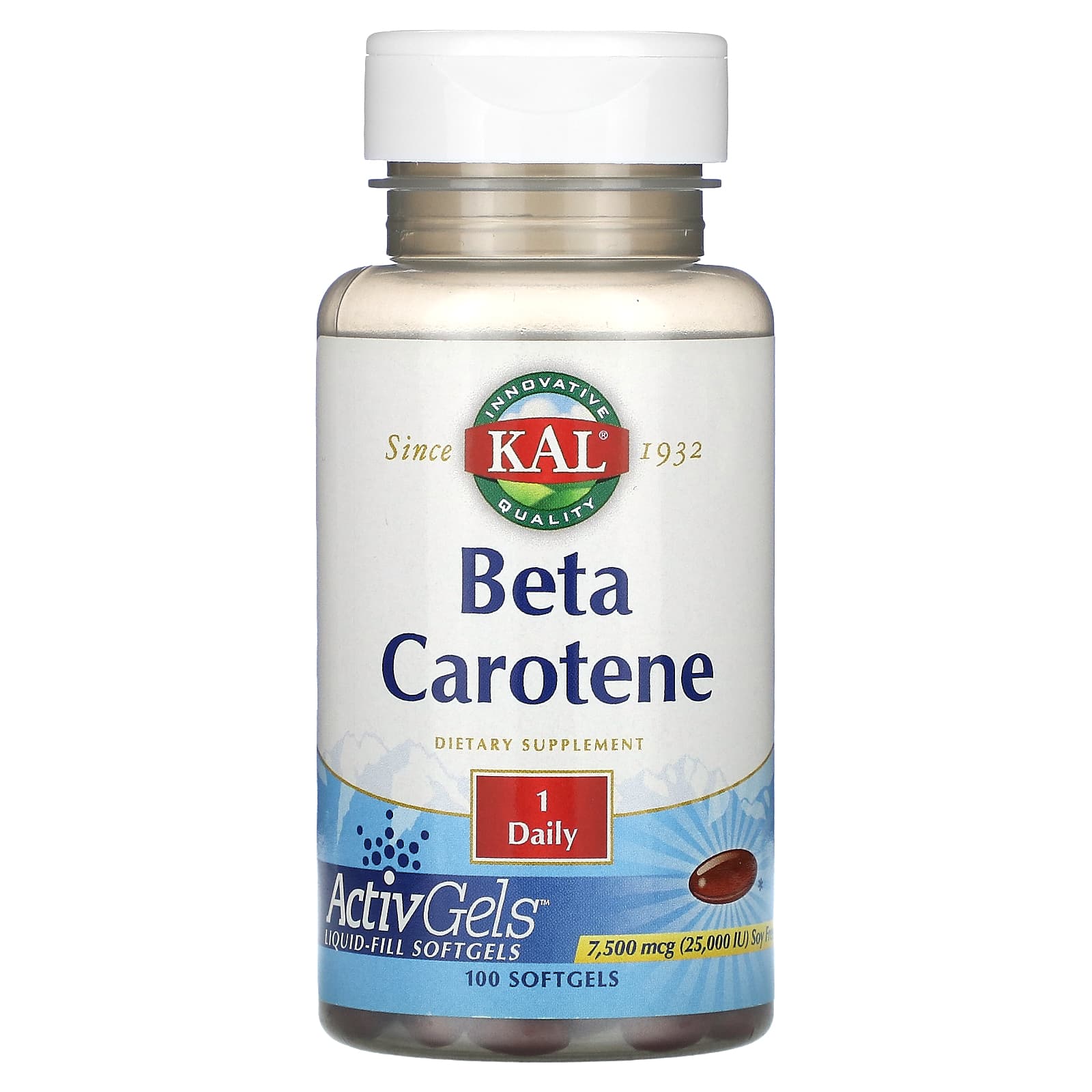 

Beta-Carotene, 7,500Mcg (25,000Iu), 100 Softgels