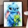 Disney Diamond Painting Set Classic Stitch Frog Home Decor Craft, Perfect Handmade DIY Gift Idea